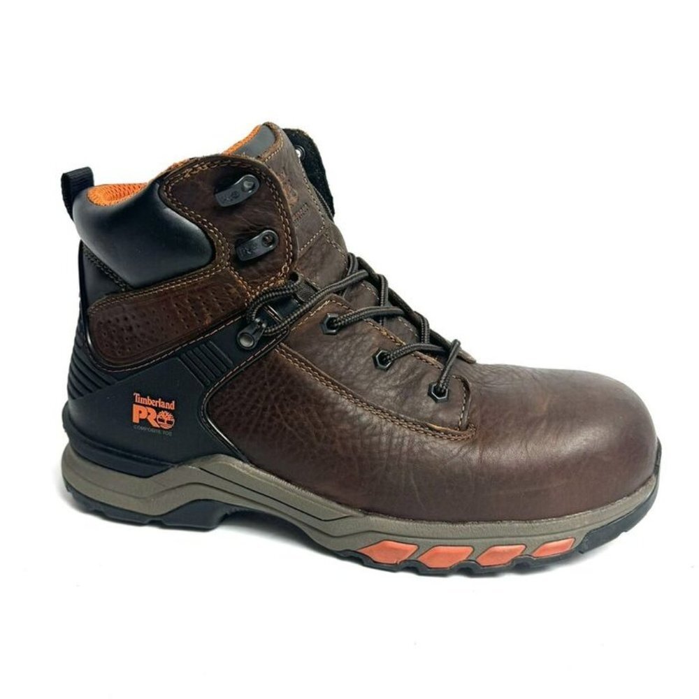 Timberland Pro Mens Hypercharge 6” Comp Toe Work Boot Brown Size 11W